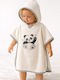 SteweHome Baby Bath Towel-Bathrobe Hooded Grey 75x80cm