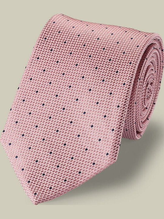 Charles Tyrwhitt Cravată Bărbați Mătase Tipărit Roz