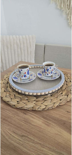 SteweHome Wooden Tabletop Rack 25cm Blue
