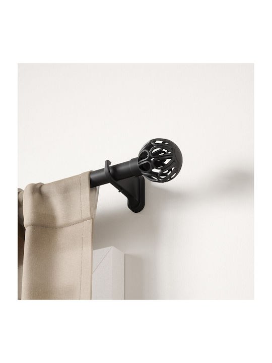 Umbra Extendable Metal Curtain Pole Matte Black Aria Cage Pinpoint Φ2.5 107-305 cm