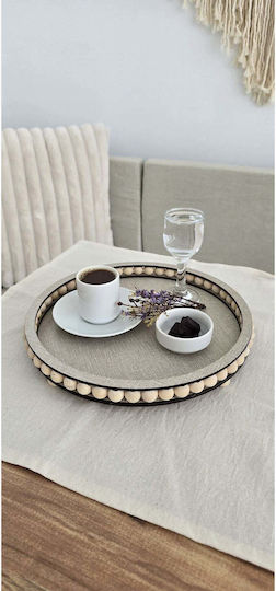 Stewehome Platou Decorativ Din Lemn De Pin Gri