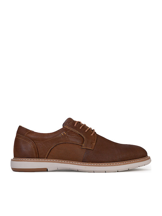 Greenstep Greenstep Δερμάτινα Herren Freizeitschuhe Braun
