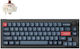 Keychron V2 MAX V2M-D3 Ασύρματο Gaming Μηχανικό Πληκτρολόγιο 65% με Keychron K Pro Blue διακόπτες και RGB φωτισμό (Αγγλικό US)
