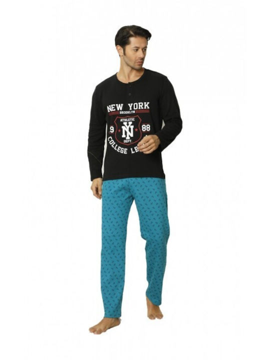 Ars Ars Herrenpyjamas Winter Schwarz 2278MAU