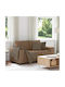 Doppelsitzer Sofa Braun 160x77x82cm
