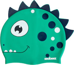 Seabeez Dino Kids Swim Cap 3 To 8 Years Dino Green Seabeez Dino Kids Swim Cap 3 To 8 Years Dino Green