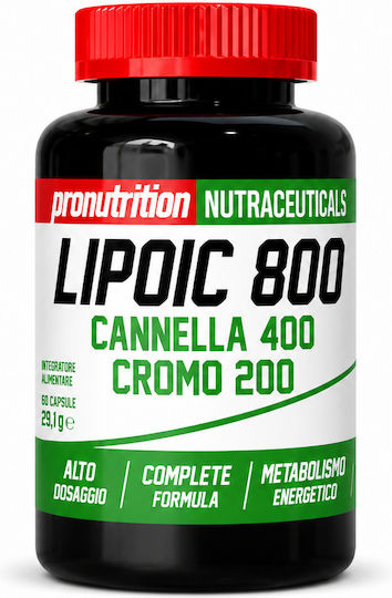 ProNutrition Lipoic 800 Alpha Lipoic Acid 400mg Συμπλήρωμα για Αδυνάτισμα 2 ταμπλέτες 60 κάψουλες