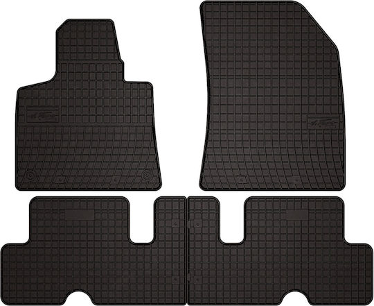 Rubber Car Mats Citroen C4 Picasso Ii Minivan 2013-2019 Black Fitted