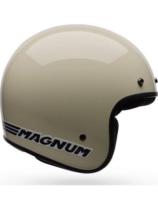 Bell Magnum Solid Vintage Weiß Motorradhelm Jet...