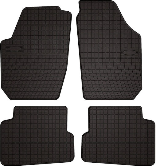 Gummi Auto Fußmatten Skoda Fabia Ii Hatchback Estate 2007-2014 Schwarz Passend