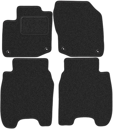 Velour Auto Fußmatten Honda Civic iX Kombi 39cm 2011-2016 Anthrazit