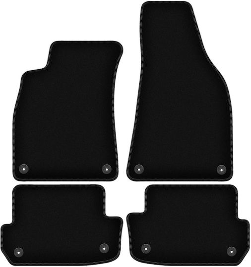 Covorașe Auto Velur Negru Basic Audi A4 B6 Cabrio 2002-2006