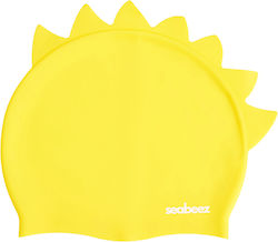 Seabeez Spike Kids Swim Cap Yellow