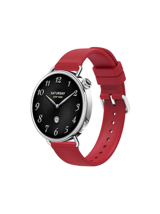 Λουράκι Xiaomi Watch S4 41mm Σιλικόνης Υφή Red