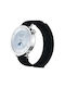 Λουράκι Xiaomi Watch S4 41mm Quick Release Two Section Braided Nylon Loop Magic Tape Black