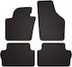 Rubber Car Mats Volkswagen Sharan Ii Minivan 2010-2022 Black Fitted