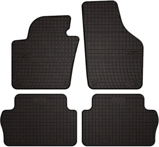 Rubber Car Mats Volkswagen Sharan Ii Minivan 2010-2022 Black Fitted