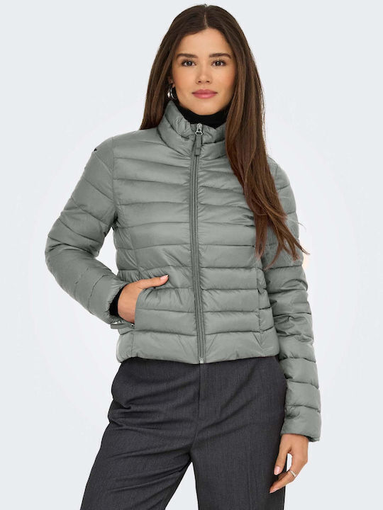 Only Μπουφάν Puffer Γκρι