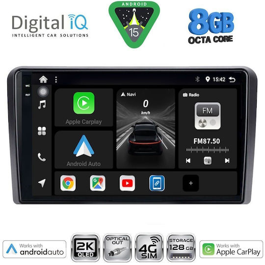 Digital IQ Ηχοσύστημα Αυτοκινήτου για Hyundai H-1 2007-2020 (Bluetooth/USB/WiFi/GPS/Apple-Carplay/Android-Auto) με Οθόνη Αφής 9"