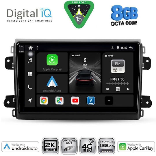Digital IQ Car Audio System for Fiat Ducato 2021 (Bluetooth/USB/WiFi/GPS/Apple CarPlay/Android Auto) with 9" Touch Screen