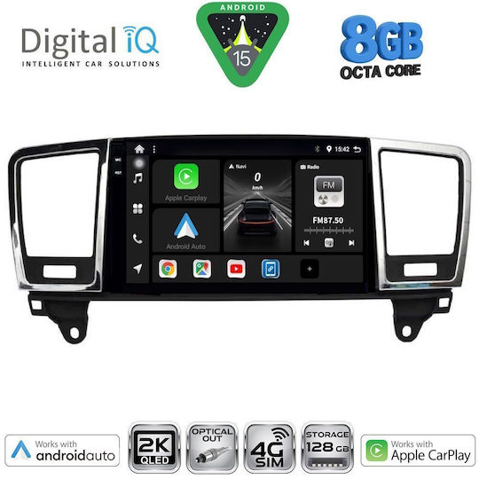 Digital IQ Ηχοσύστημα Αυτοκινήτου για Mercedes-Benz ML / GL Class 2011-2019 (Bluetooth/USB/WiFi/GPS/Apple-Carplay/Android-Auto) με Οθόνη Αφής 9"