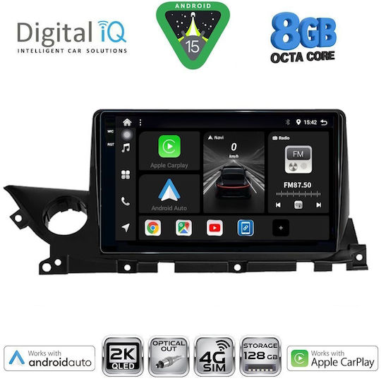 Digital IQ Car Audio System for Mazda 6 2021 (Bluetooth/USB/WiFi/GPS/Apple CarPlay/Android Auto) with 9" Touch Screen