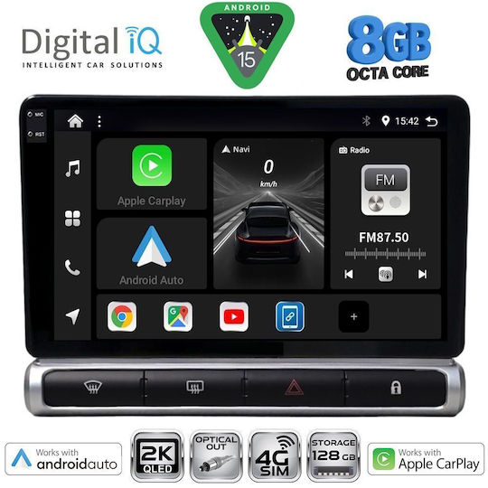 Digital IQ Ηχοσύστημα Αυτοκινήτου για Citroen C3 / DS3 2016 (Bluetooth/USB/WiFi/GPS/Apple-Carplay/Android-Auto) με Οθόνη Αφής 9"