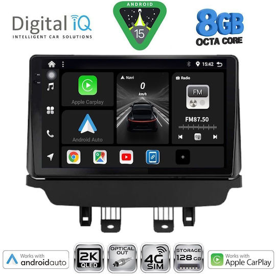 Digital IQ Car Audio System for Mazda CX-3 2014-2023 (Bluetooth/USB/WiFi/GPS/Apple CarPlay/Android Auto) with 9" Touch Screen