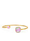 Awear Women's Gold Plated Steel Handcuff Bracelet