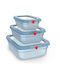 Tefal Tefal Set Mittagsboxen Kunststoff Blau 5Stücke