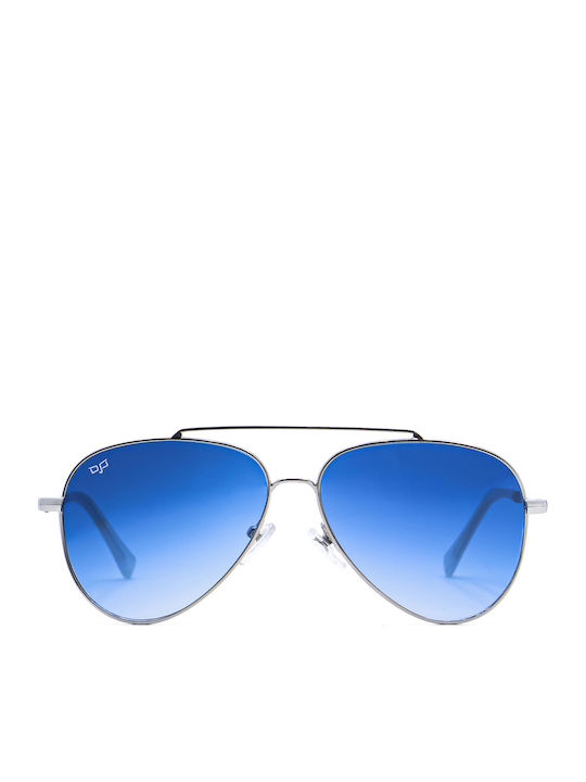 OJO Sunglasses Oye Unisex Γυαλιά Ηλίου με Ασημί Σκελετό και Ασημί Καθρέφτη Φακό 12OEV523692
