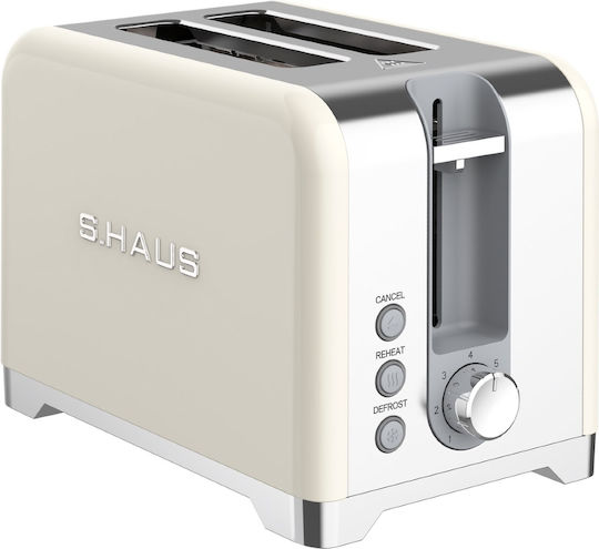 Swiss Haus Toaster 2 Slots 930W Beige