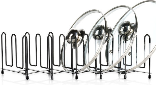 Vilde Schrank-Geschirrständer Metallisch 74x16x13cm Schwarz