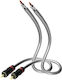 20060007 High Standard Eagle Cablu Audio Stereo RCA 0.75m