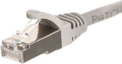 Patchcord Rj45 Netrack Molded Shield Cat 5e Ftp Stp 5m Gray