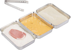 Relaxdays Set Tăvi De Copt Din Oțel Inoxidabil Argintiu 4x23x17 Cm Relaxdays Set Tăvi De Copt Din Oțel Inoxidabil Argintiu 4x23x17 Cm