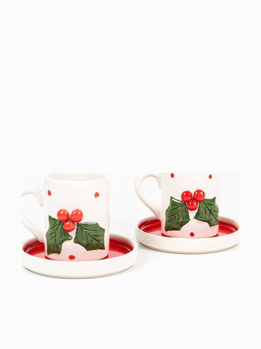 SteweHome Set Cesti Maro Ceramice Multicolore 80ml 4 Bucăți