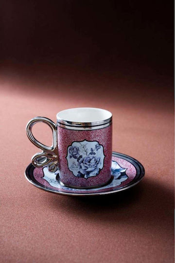 SteweHome SteweHome Kaffee Tasse aus Porzellan Rosa 90ml