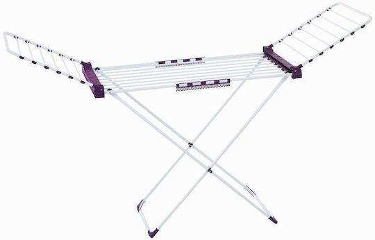 SteweHome Folding Floor Clothes Drying Rack from Metal