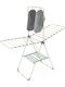 SteweHome Folding Floor Clothes Drying Rack Made of Metal with Hanging Length 17.5m