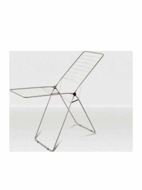 SteweHome Folding Floor Clothes Drying Rack Made of Metal with 11.5m Hanging Length