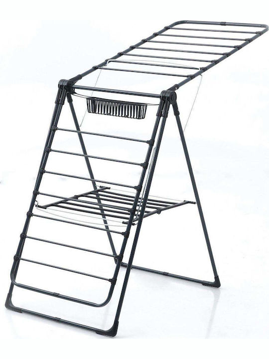 SteweHome Folding Floor Clothes Drying Rack from Metal
