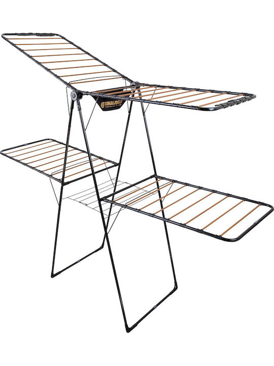 SteweHome Folding Floor Clothes Drying Rack from Metal