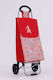 SteweHome Kunststoff Einkaufswagen Rotes 35x90x54cm