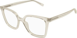 Ysl Γυναικείος Κοκκάλινος Σκελετός Γυαλιών Cat Eye SL910