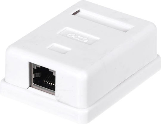 Netrack Surface-mount Socket Complete 1xrj45 8p8c Ftp Cat5e Lsa