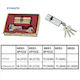 Import Hellas Security Lock Cylinder Gold
