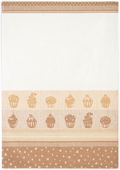 Zwoltex Zwoltex Küchentuch aus 100% Baumwolle in Brauner Farbe 50x70cm