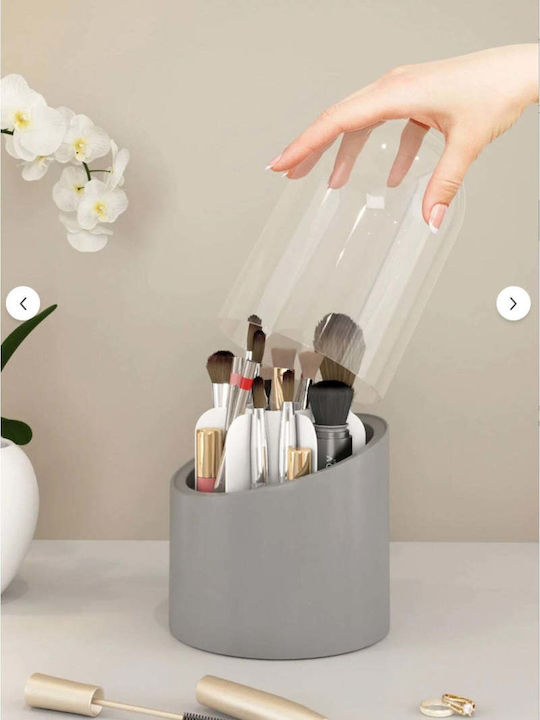 SteweHome Beige Cosmetics Organization Box