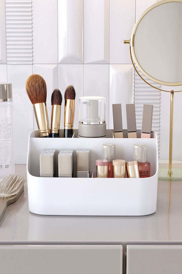 Stewehome Organizer Makeup Box Cosmetics Turquoise